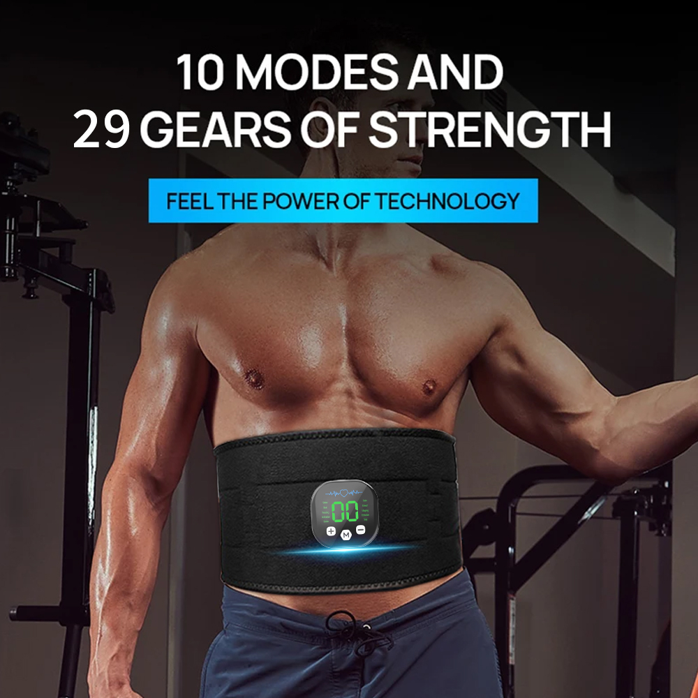 Home Gym Outdoor - Professional EMS Ab Belt For Waist