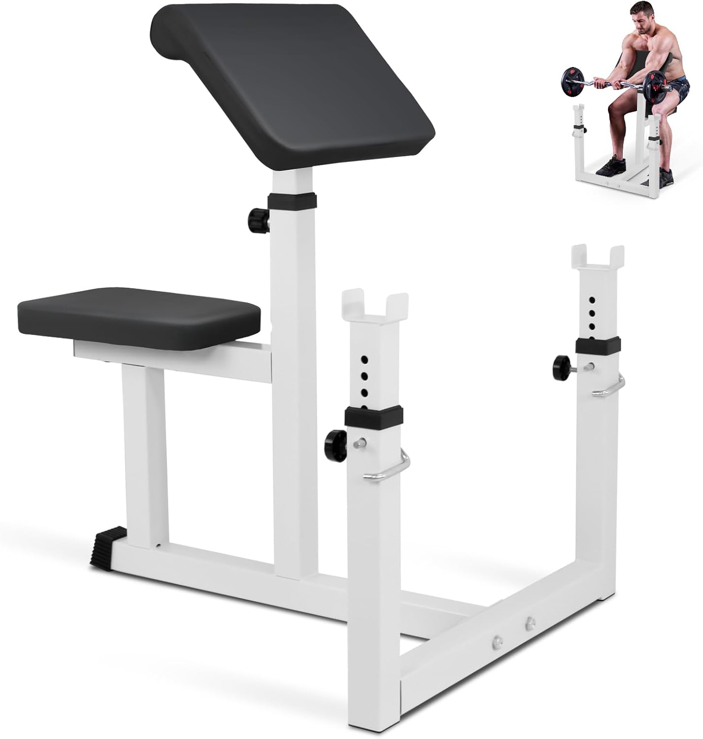 Adjustable Weight Bench - Preacher Curl Weight Bench Adjustable for