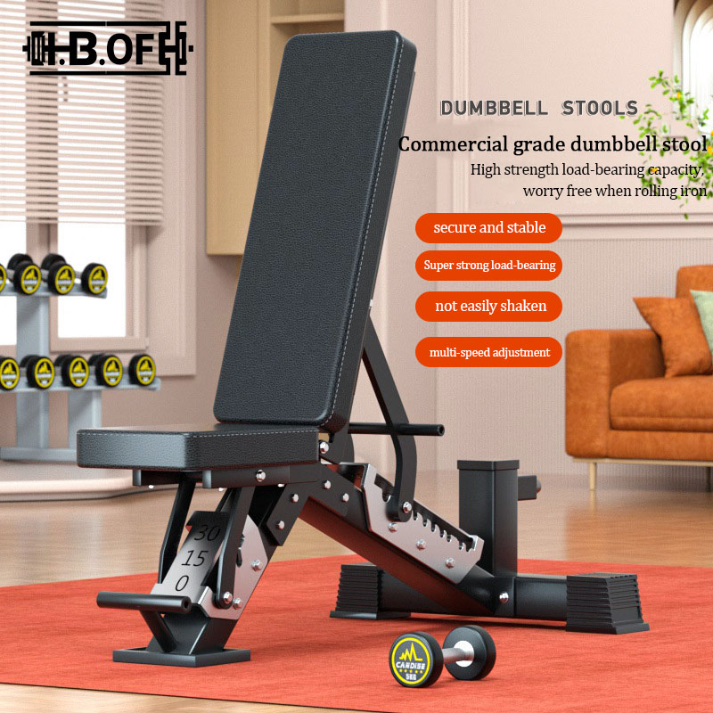 Home Gym With Leg Press - Adjustable Multifunctional Dumbbell Stool Professional Fitness