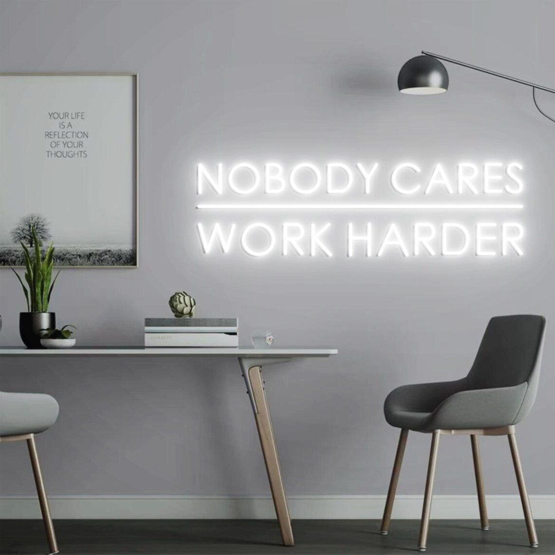Nobody Cares Work Harder Neon  - đánh giá và giá Home Gym Outdoor Ideas