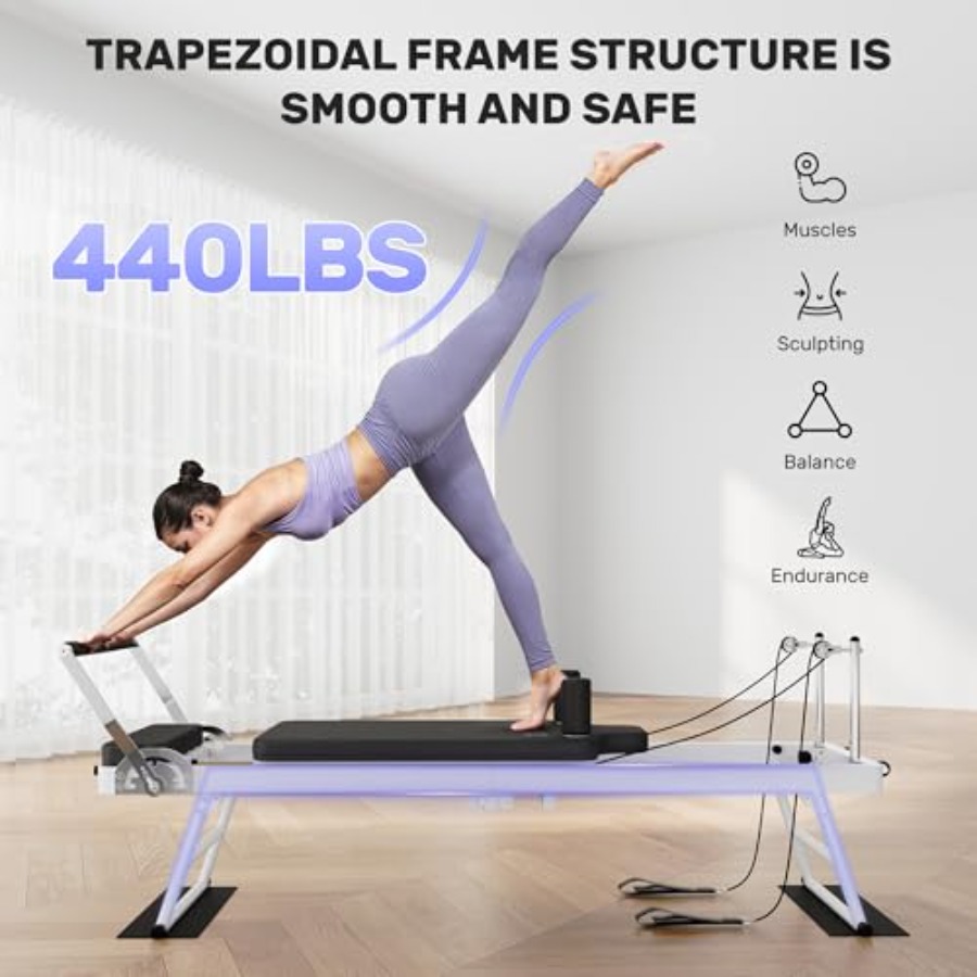 Foldable Pilates Reformer Mach - đánh giá và giá Home Gym Pilates