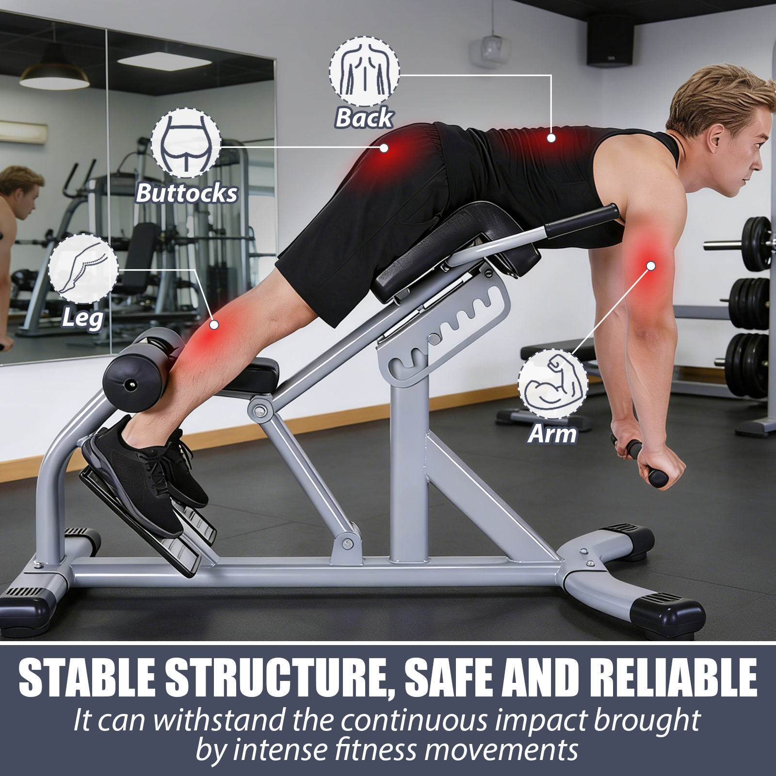 Back Extension Bench Machine A - đánh giá và giá Adjustable Weight Bench