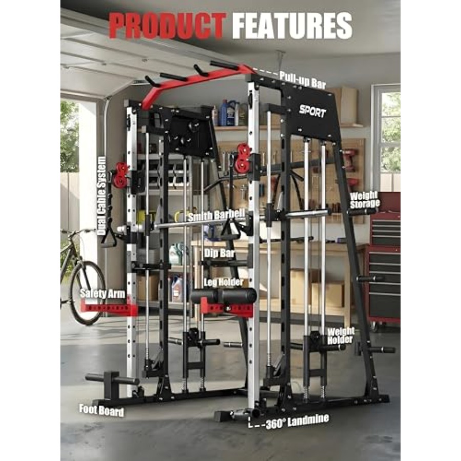 Smith Machine Home Gym All in  - đánh giá và giá Home Gym With Smith Machine