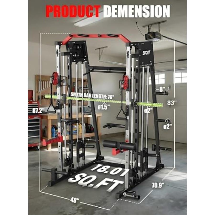Smith Machine Home Gym All in  - đánh giá và giá Home Gym With Smith Machine