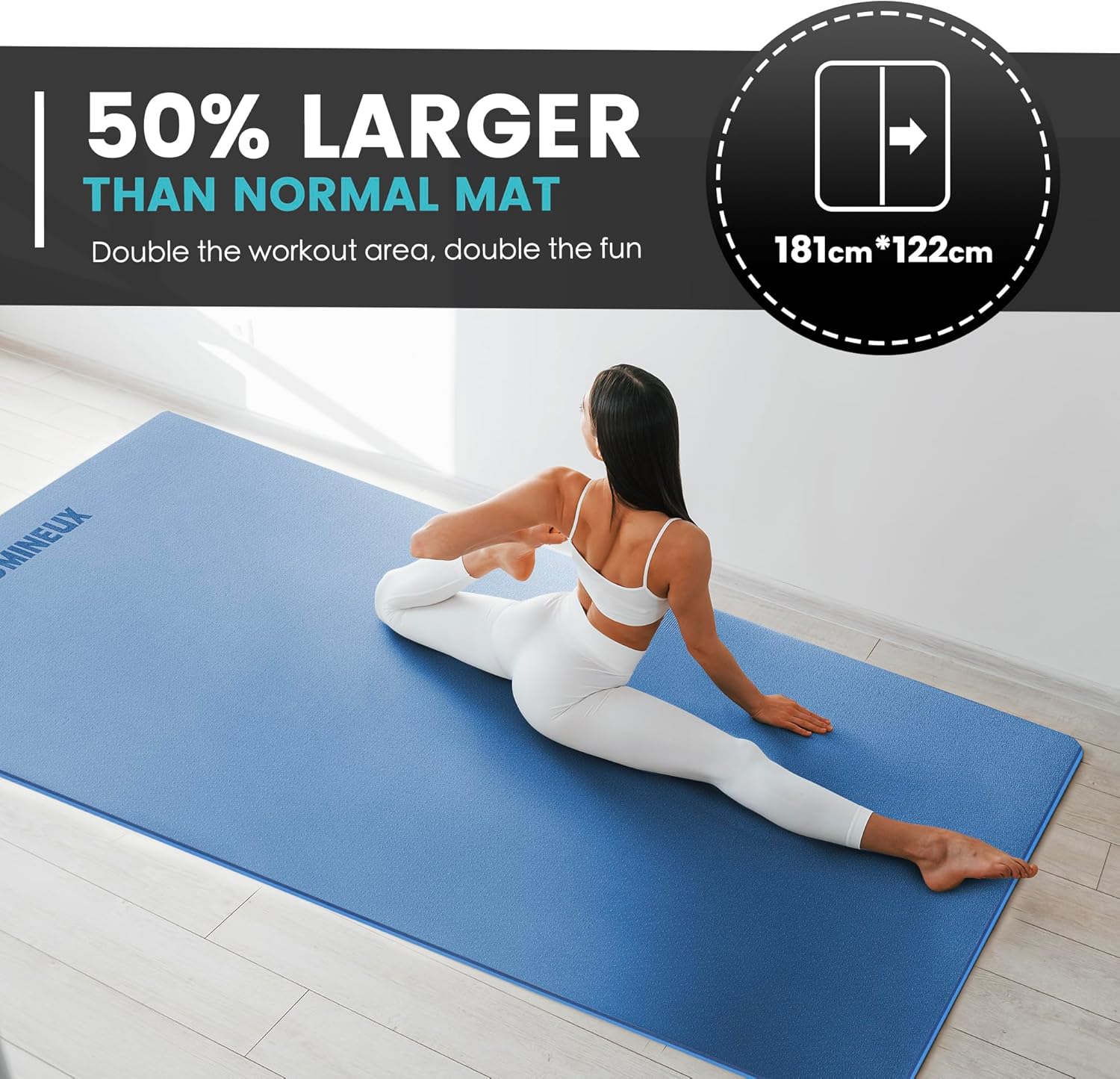 Large Yoga Mat 1/4 & 2/5 Inch  - đánh giá và giá Home Gym Pilates