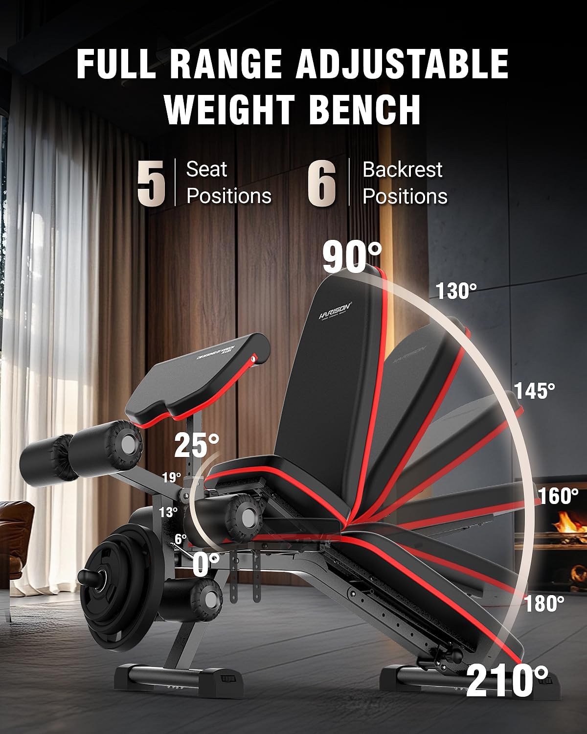 Adjustable Weight Bench with L - đánh giá và giá Home Gym With Leg Press