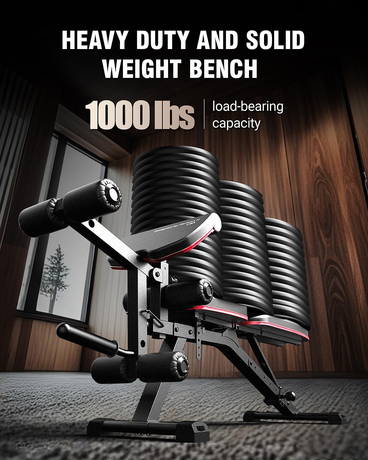 Adjustable Weight Bench with L - đánh giá và giá Home Gym With Leg Press