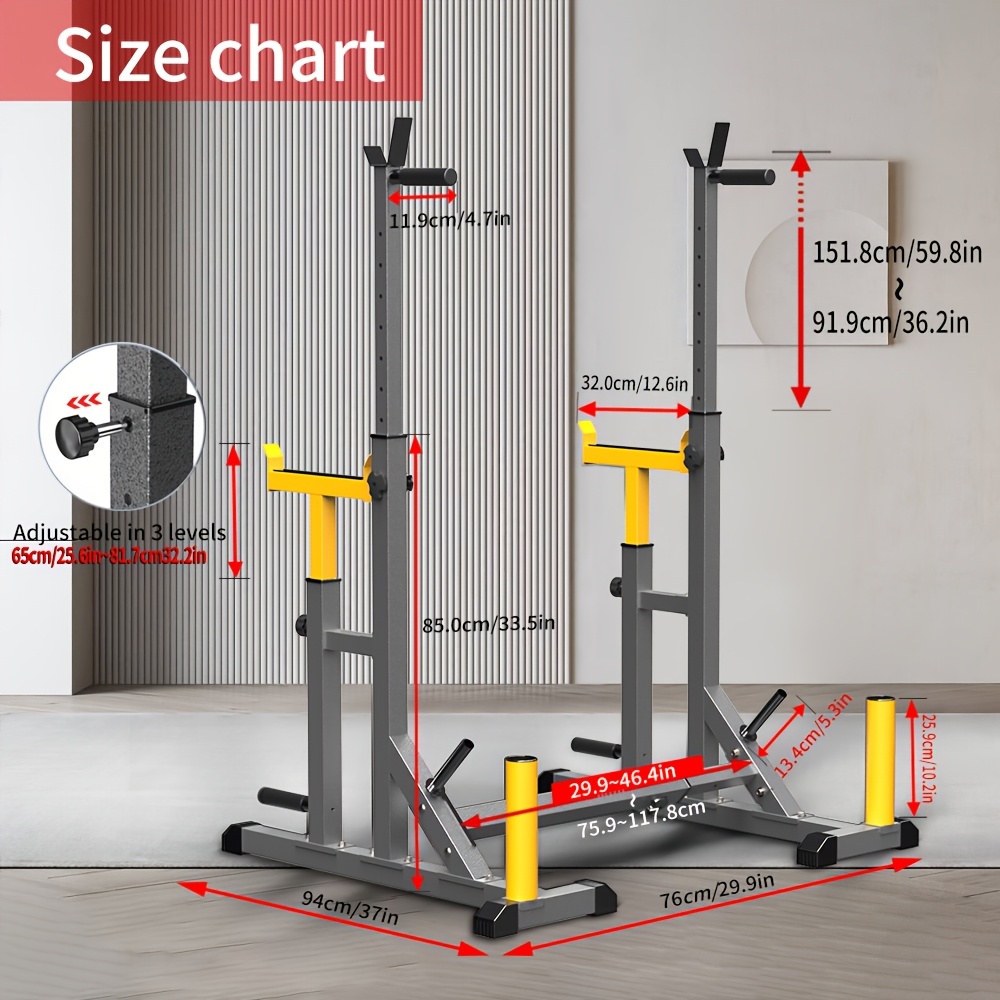 1 Squat Stand With Barbell Wei - đánh giá và giá Adjustable Weight Bench