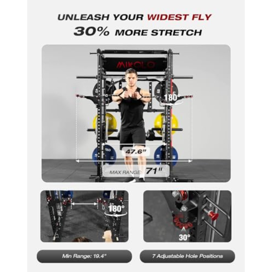 Home gym Smith machine: steel, - đánh giá và giá Home Gym With Leg Press