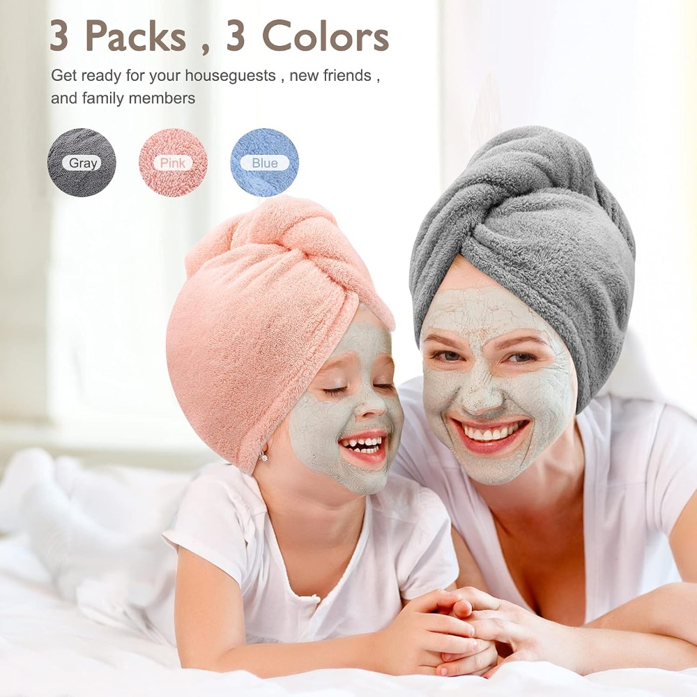 Microfiber Hair Towel Twist Tu - đánh giá và giá Home Gym Kids