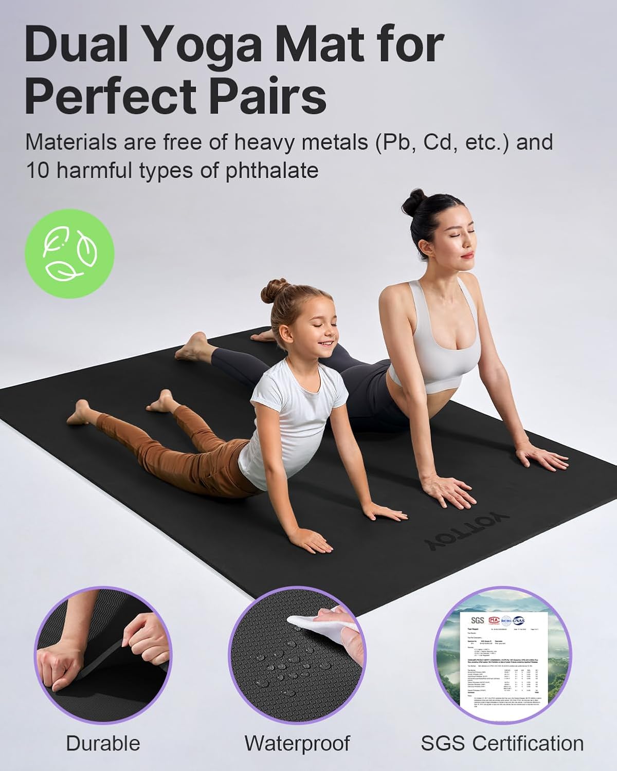 Large Yoga Mat 75x52x1/2in, Ex - đánh giá và giá Home Gym Pilates