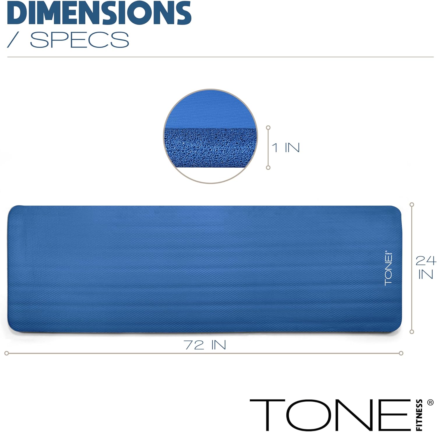 1-Inch Thick Yoga Mat, High-De - đánh giá và giá Home Gym Pilates