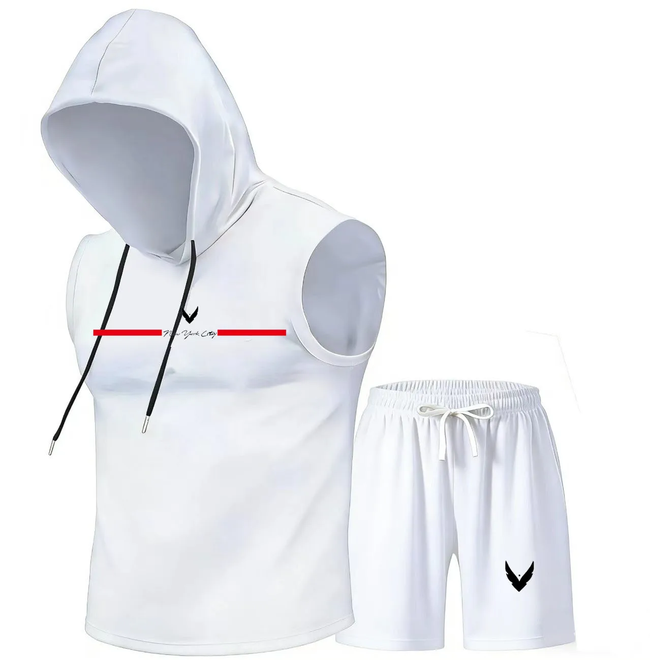 Men's hooded vest set sleevele - đánh giá và giá Home Gym Outdoor